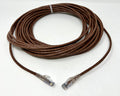 Cat6 Brown Ethernet Patch Cord 100 FT - Pure Copper High Speed