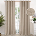 YoungsTex Linen Curtains 102 Inches Long for Privacy and Style