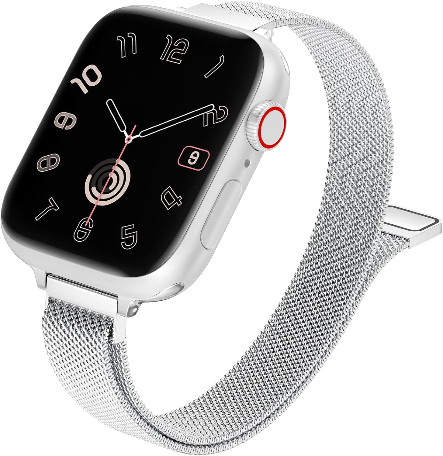 MARGE PLUS Slim Milanese Loop Apple Watch Band - Stylish Stainless Steel Strap
