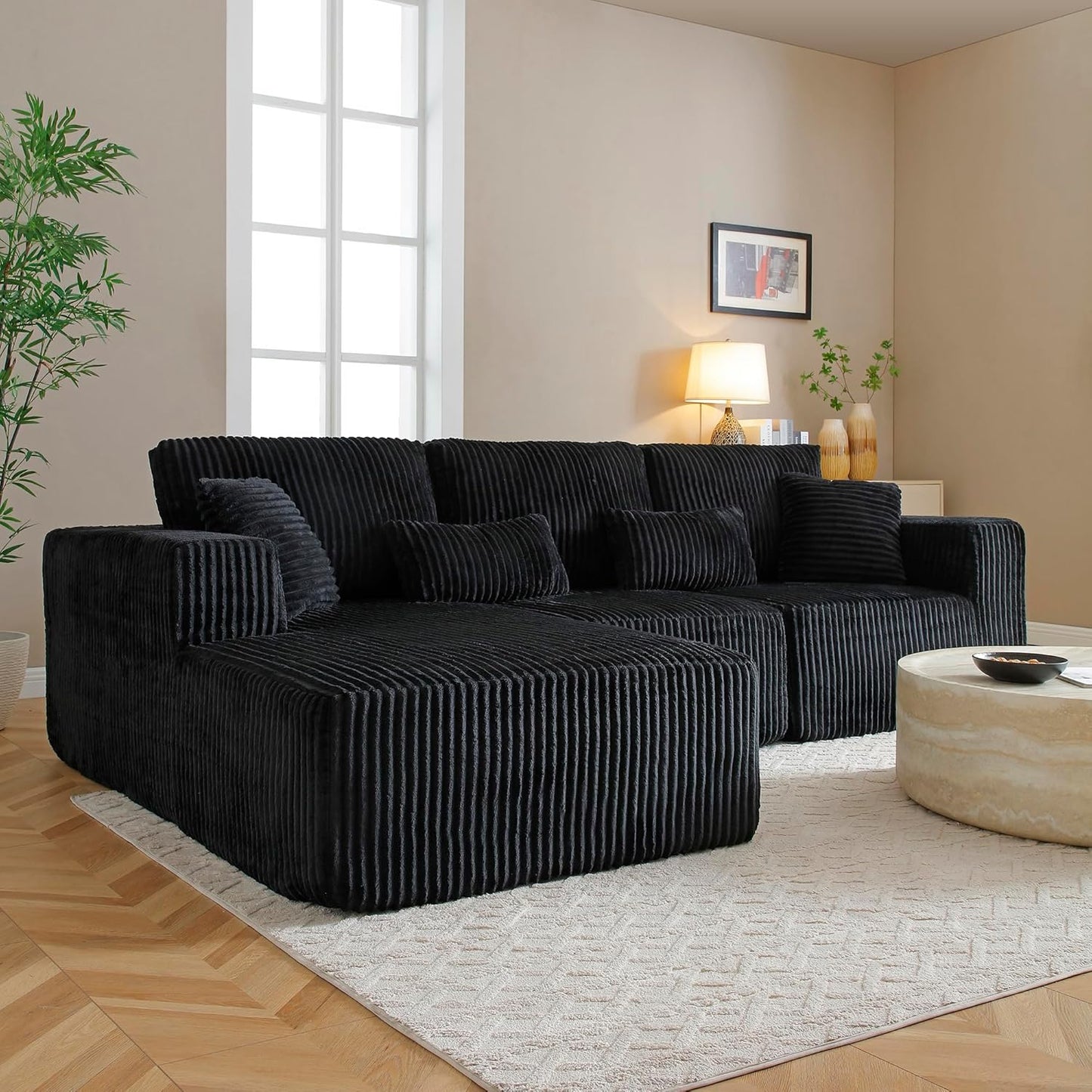 Modular Cloud Sectional Couch for Comfy Living Room Relaxation