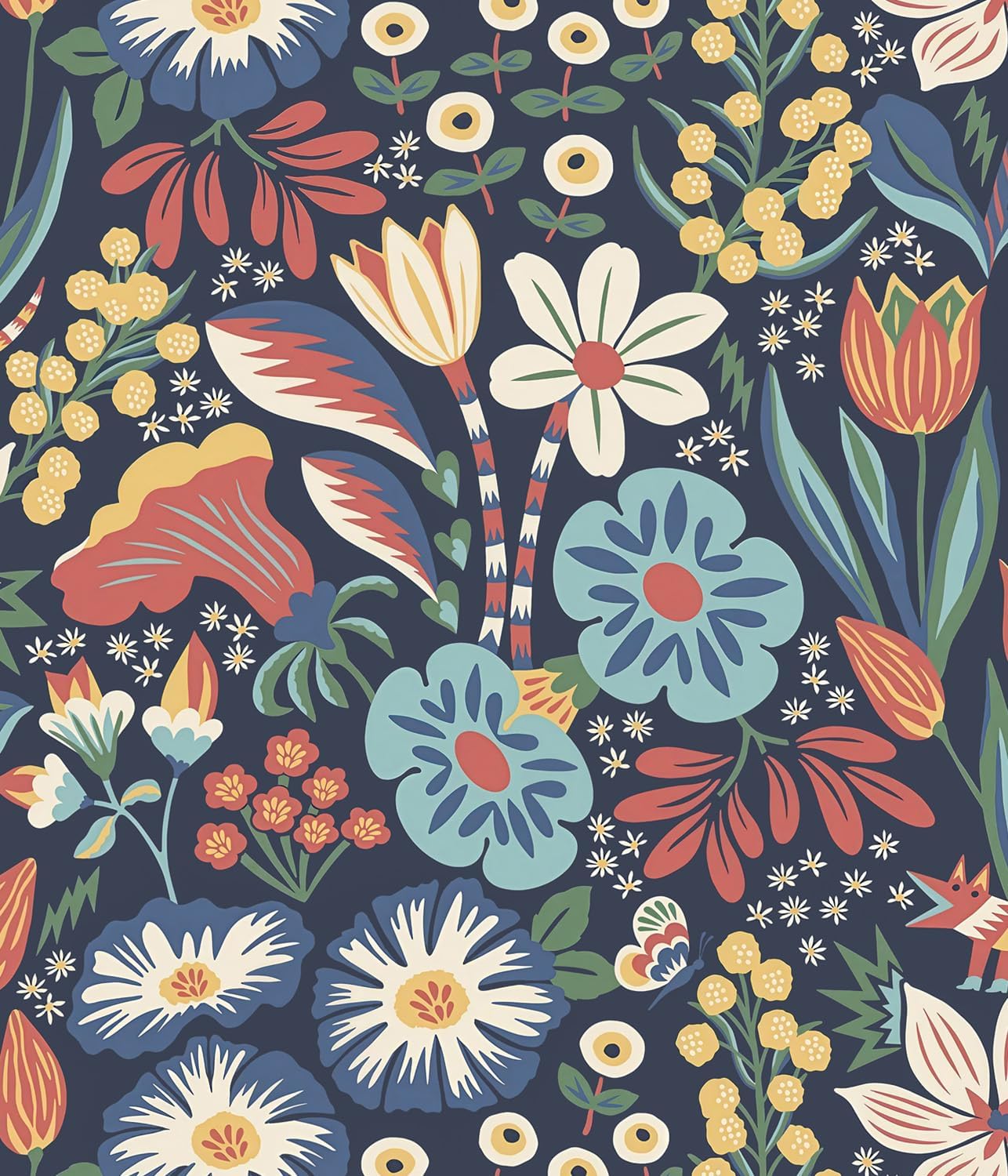 Orainege Floral Wallpaper Peel and Stick for Home Decor