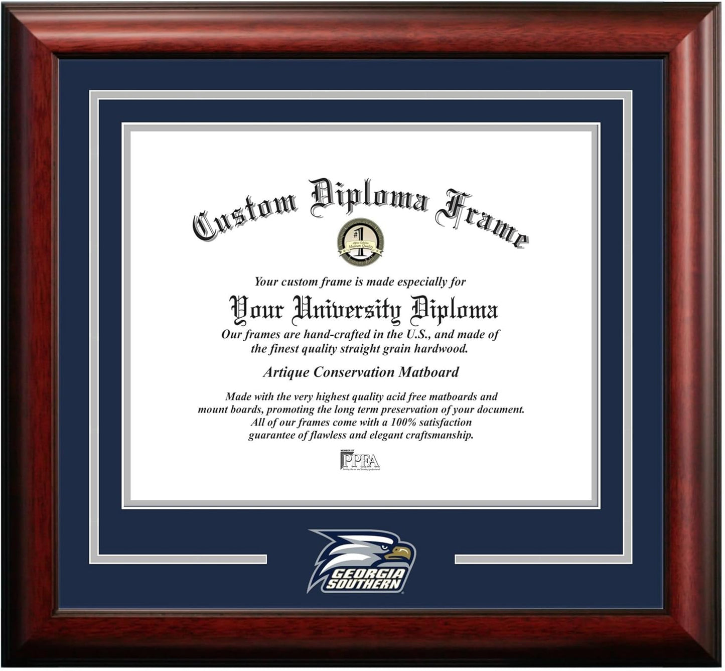 Campus Images NCAA Spirit Diploma Frame for Georgia Southern