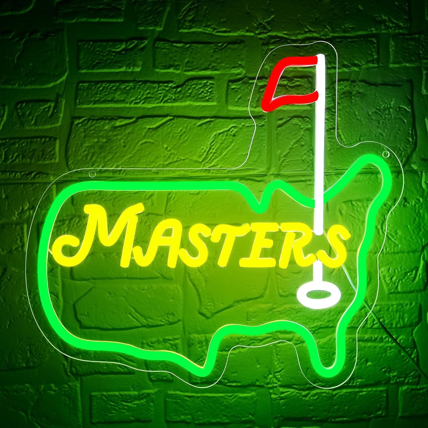 Master Neon Sign for Wall Decor - Golf LED Light for Man Cave