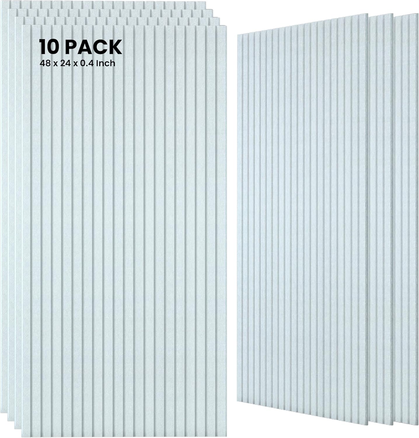 10 Pack Large Acoustic Panels for Sound Proofing and Aesthetics