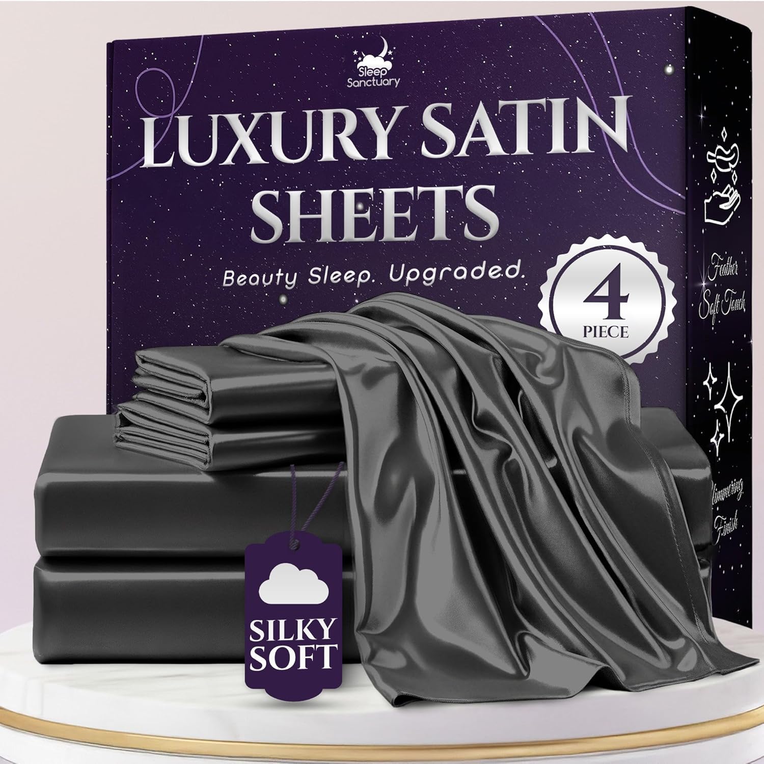 Satin Sheets Queen Size Set for Luxurious Sleep Experience