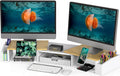 Dual Monitor Stand Riser with Drawer for Ergonomic Comfort