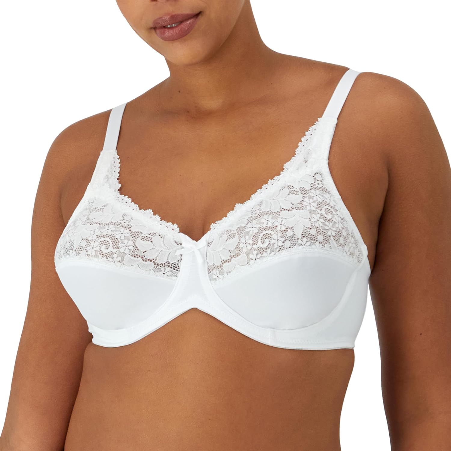 Bali Women's Lilyette Minimizer Underwire Lace Trim Bra Review