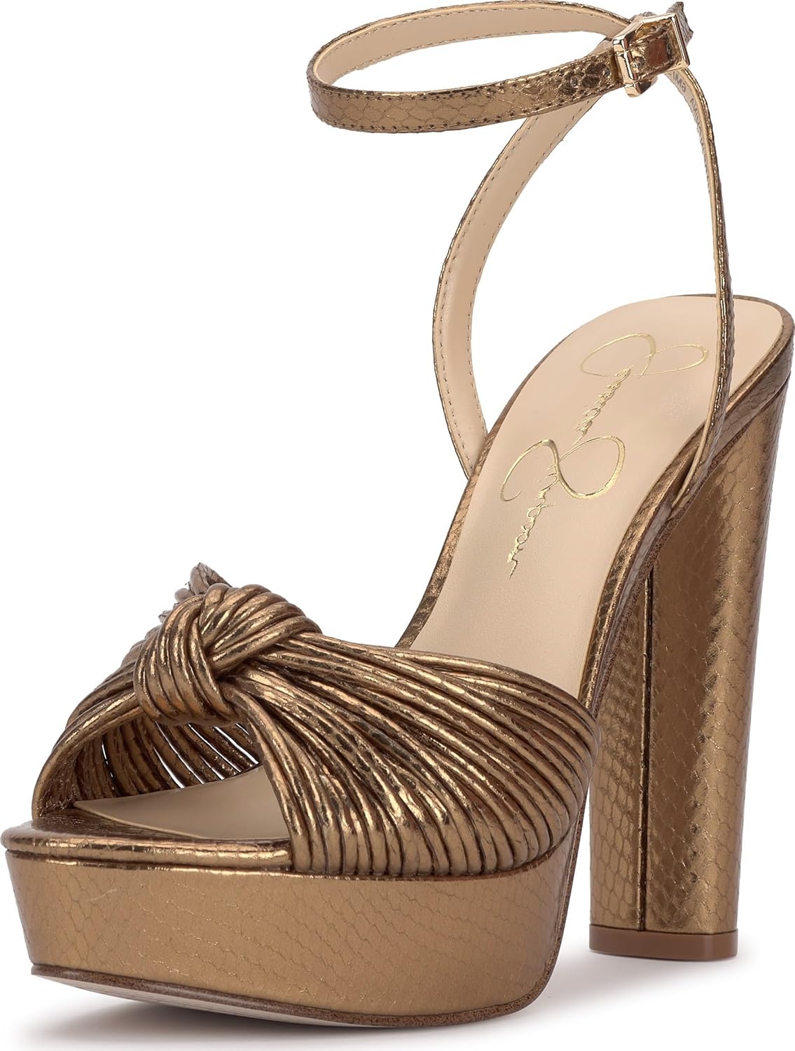Jessica Simpson Womens Block Heel Ankle Strap for Stylish Flair