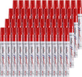 Overseas 48 Red Paint Pens Oil Based Permanent Markers - Quick Drying