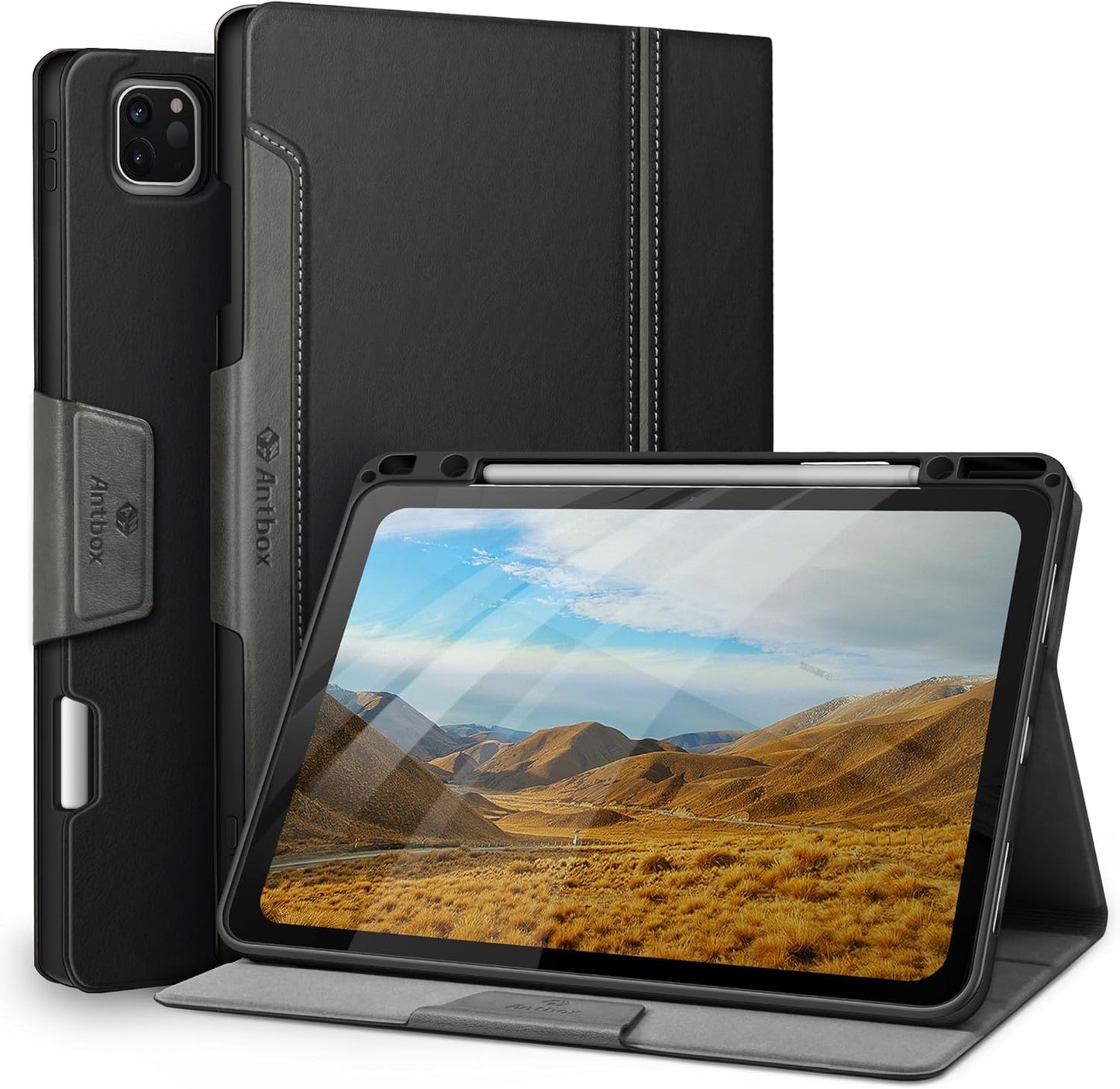iPad Pro 12.9 Case with Built-in Pencil Holder and Auto Sleep