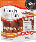 Good n Fun Triple Flavor Kabobs Chews for Dogs - Long-Lasting Protein