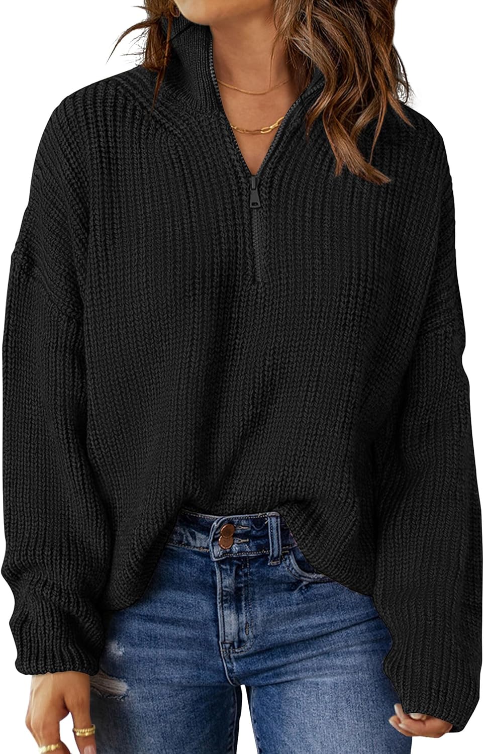 MEROKEETY Women's 2024 Long Sleeve Chunky Knit Sweaters for Style