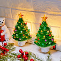Brightown Ceramic Christmas Tree Night Light 2 Pack - Festive Warm