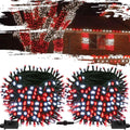 OZS Connectable Red and White Christmas String Lights 164FT - Festive