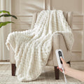Heated Throw Blanket - Fast Heating 3D Jacquard Cozy Throw