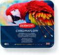 Derwent Chromaflow Colored Pencils Tin, Set of 48 - Smooth, Blendable