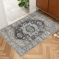 Collive Indoor Door Mat Retro Floor Mat 32in x 48in - Low-Profile