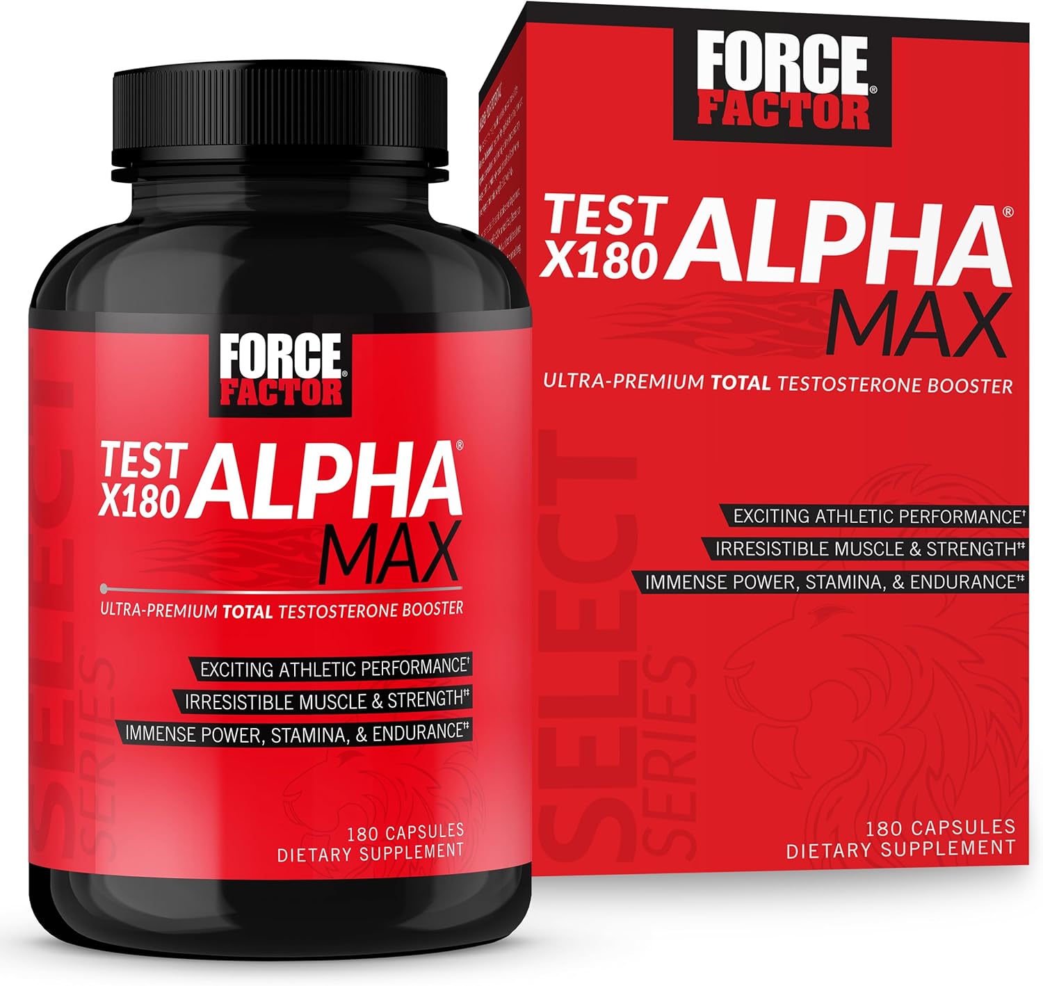 Test X180 Alpha Max Testosterone Booster for Men - 180 Capsules