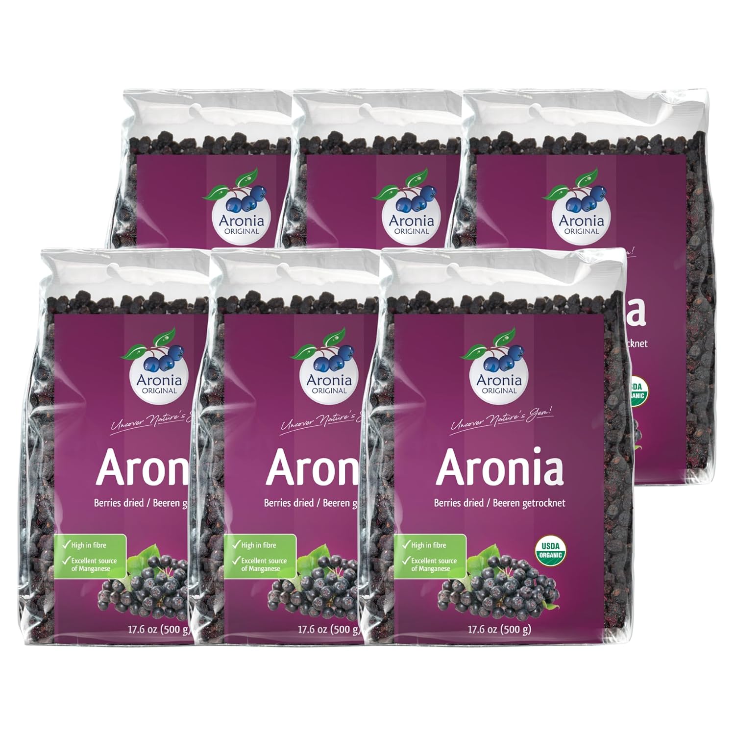 Aronia ORIGINAL Organic Dried Aronia Berries - Healthy Snack