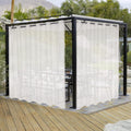 LORDTEX Burlap Linen Look Outdoor Curtains for Your Patio