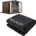 Outdoor Storage Shed Floor Mat 8.2 x 8.2 ft - Washable Protection