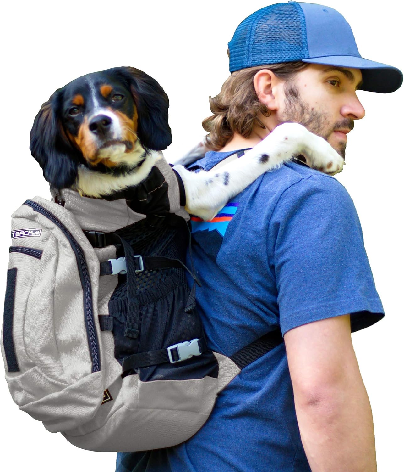 K9 Sport Sack Plus 2 Small Light Grey Backpack Carrier for Dogs
