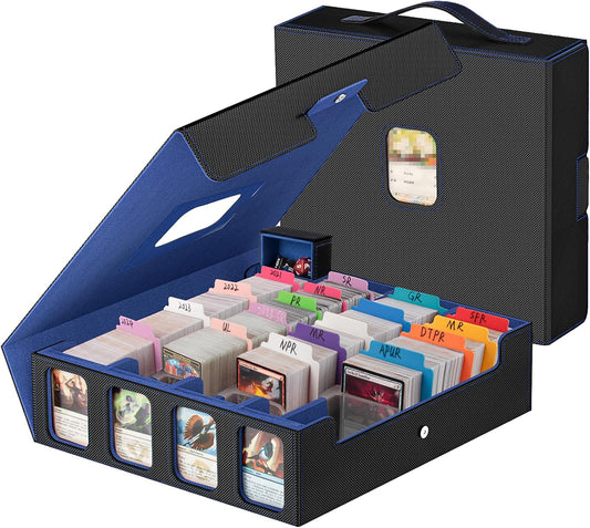3200+ Trading Card Storage Box with Commander Display Features