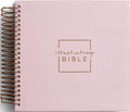 Illustrating Bible NIV Spiral Bound Bible Journal, Pink - Journaling