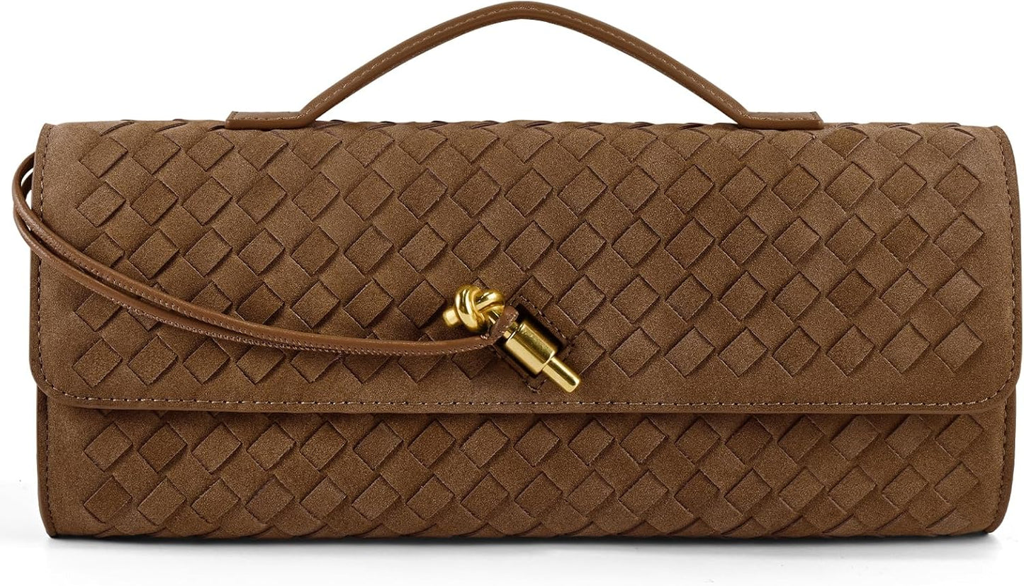 Woven Clutch Purses for Women - Stylish Formal Evening Bag