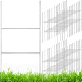 Yard Sign Stakes 20 in x 10 in H Frame - 30-Pack Heavy Duty Galvanized