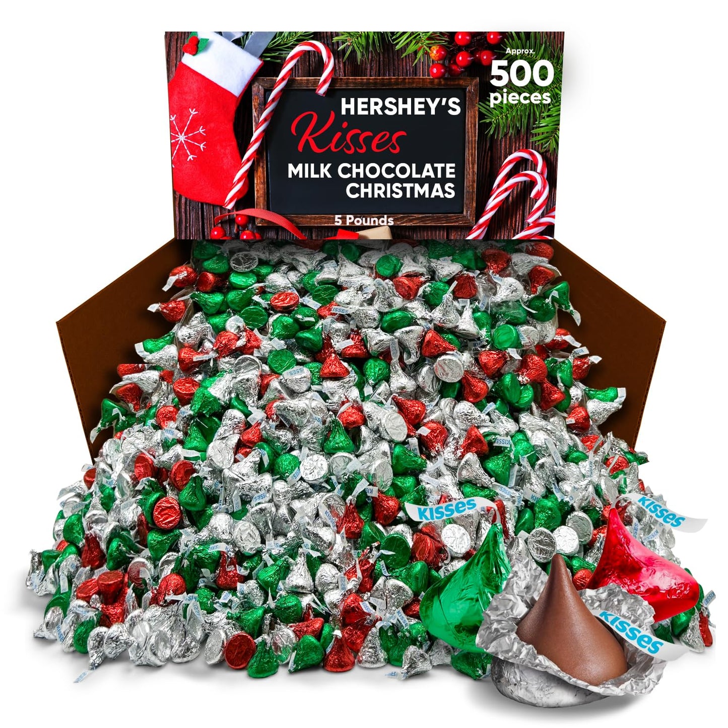 Kisses Holiday Milk Chocolate Candy for Festive Celebrations