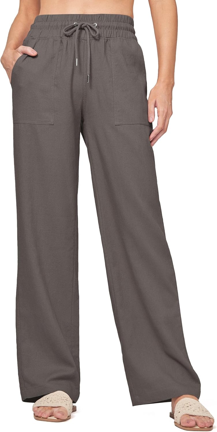 Willit Women Linen Pants Wide Leg Casual Palazzo Pants Review