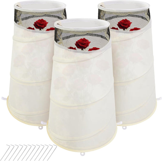 3 Pcs Pop Up Rose Cones for Winter Protection and Care