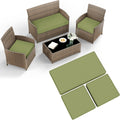 3 Pack Outdoor Patio Cushion Replacement Covers - Waterproof, Fade