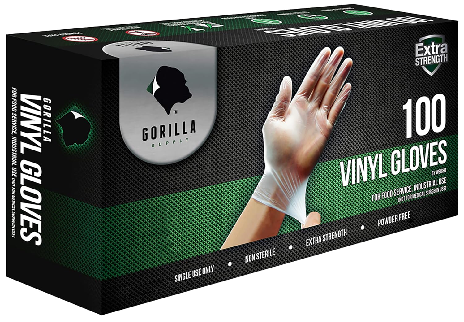 1000 Count Small Disposable Vinyl Gloves by GORILLA SUPPLY