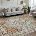 Soft Washable Vintage Oriental Area Rugs for Living Room 6x9