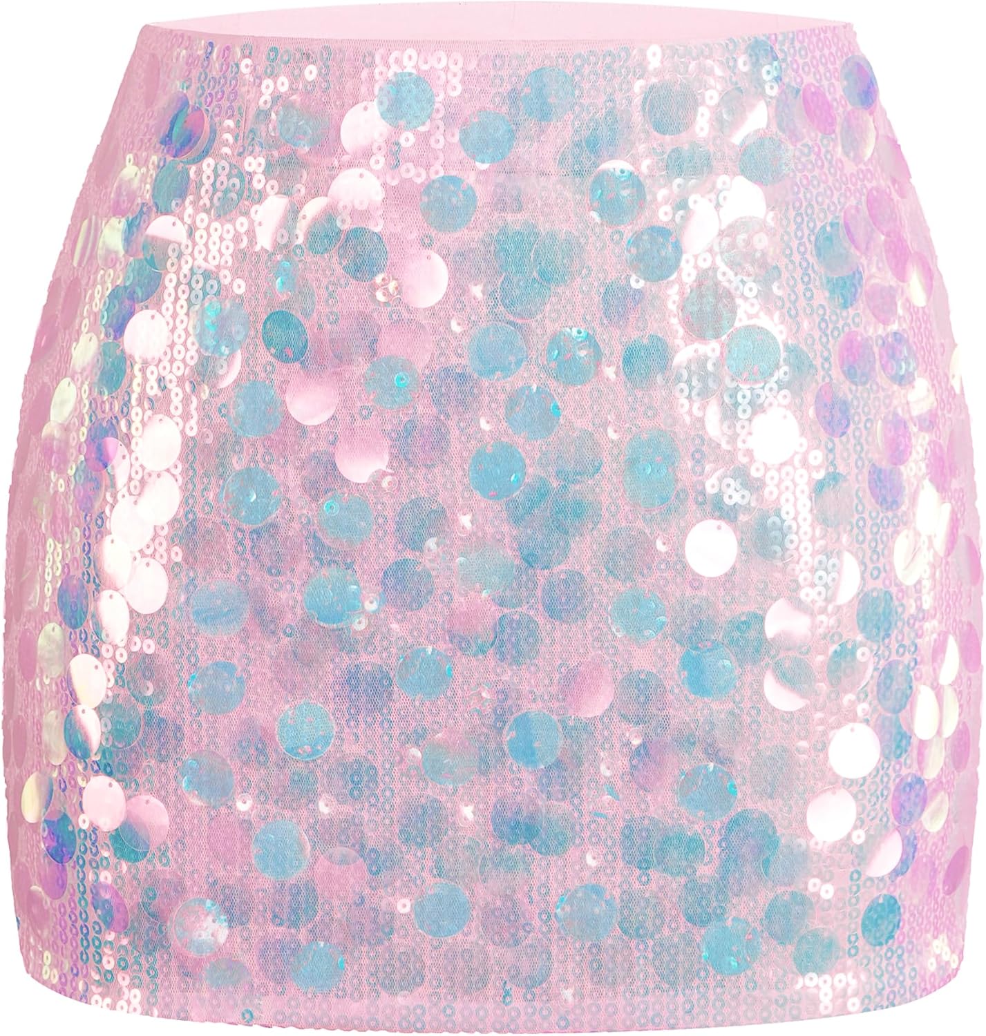 MANER Women's Sequin Mini Skirt for Night Out Parties