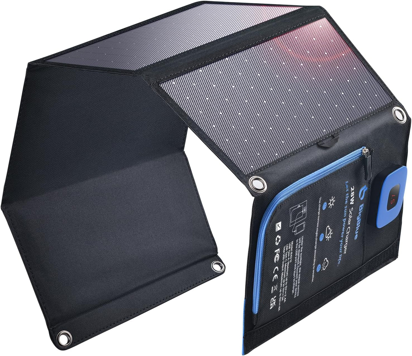 BigBlue Portable Solar Charger 28W: High-Efficiency Power Solution