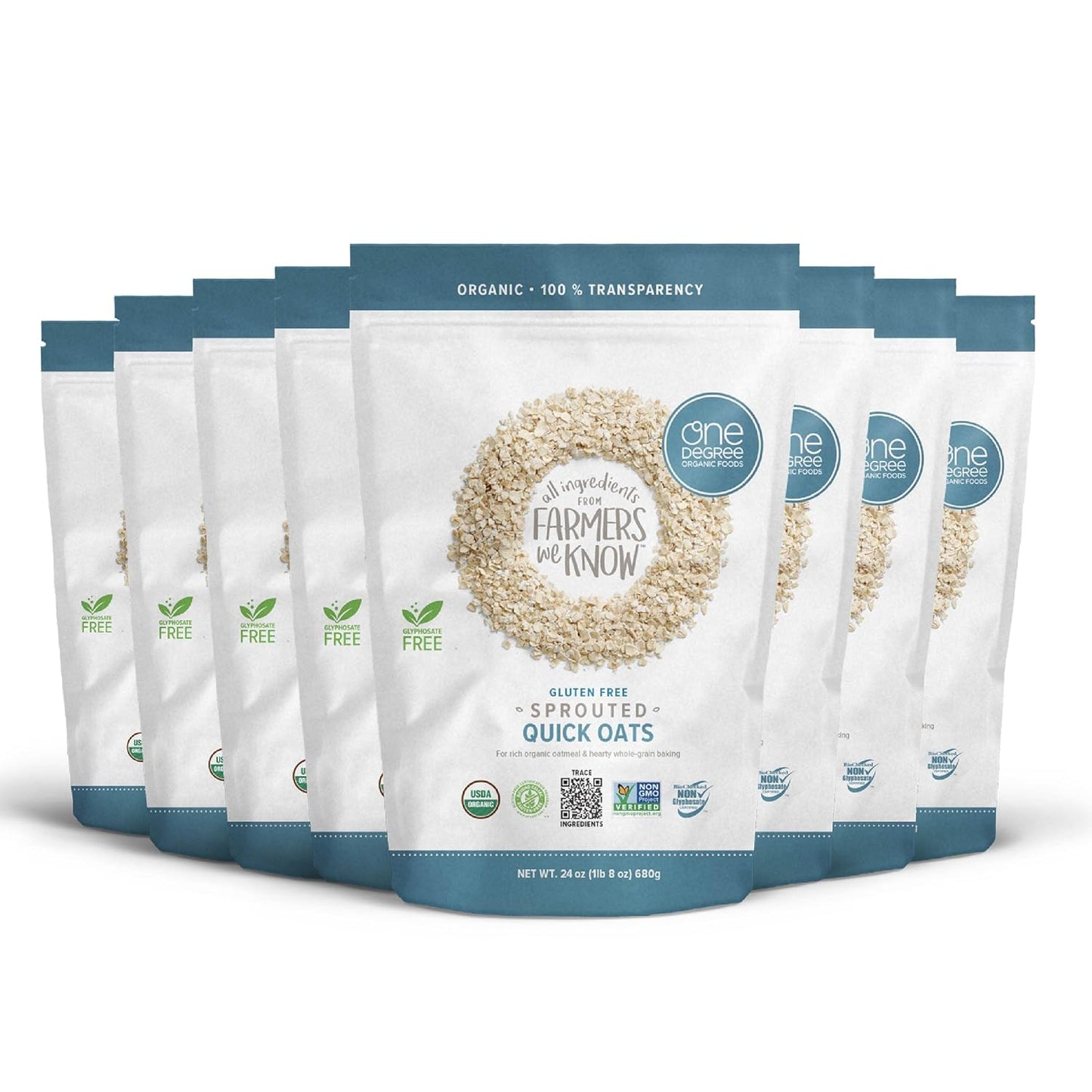 One Degree Organic Foods Sprouted Quick Oats, Gluten Free Oatmeal