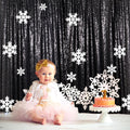 Black Sequin Backdrop 20FT x 10FT - Sparkling Photo Curtain