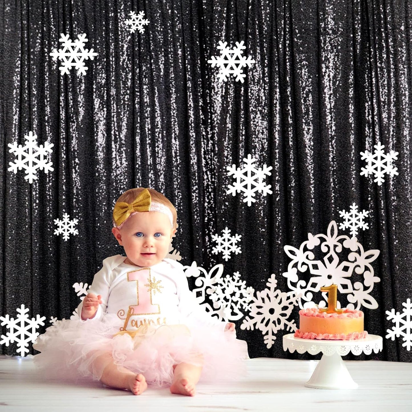 Black Sequin Backdrop 20FTx10FT for Stunning Photoshoots