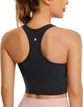 CRZ YOGA Butterluxe Womens Y-Back Racerback Longline Sports Bra - Soft