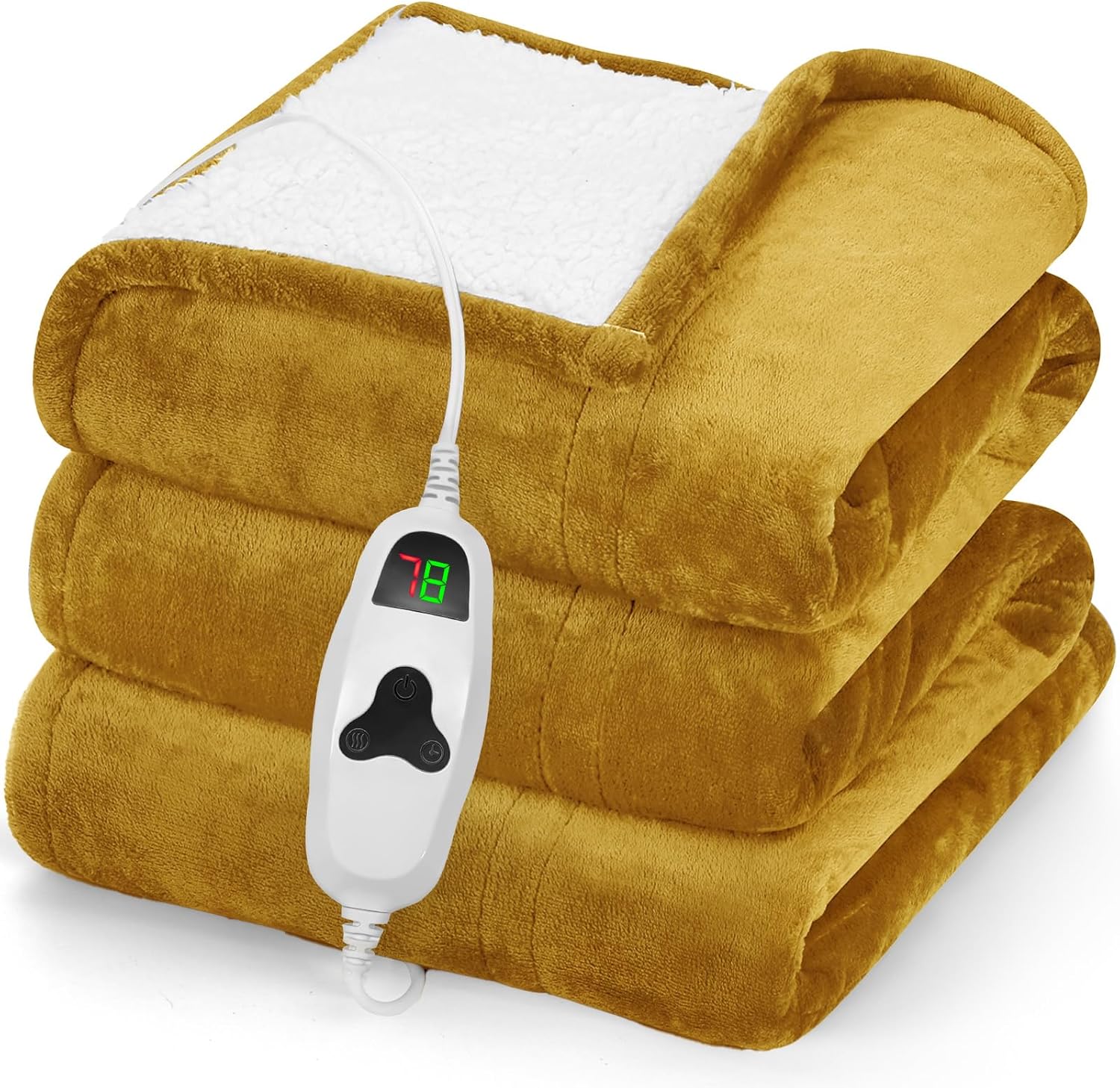 Greenoak Heated Blanket Electric Throw for Cozy Warmth and Safety