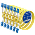 OS2 LC to LC Fiber Patch Cable 15m 6-Pack - Reliable LongRange Links