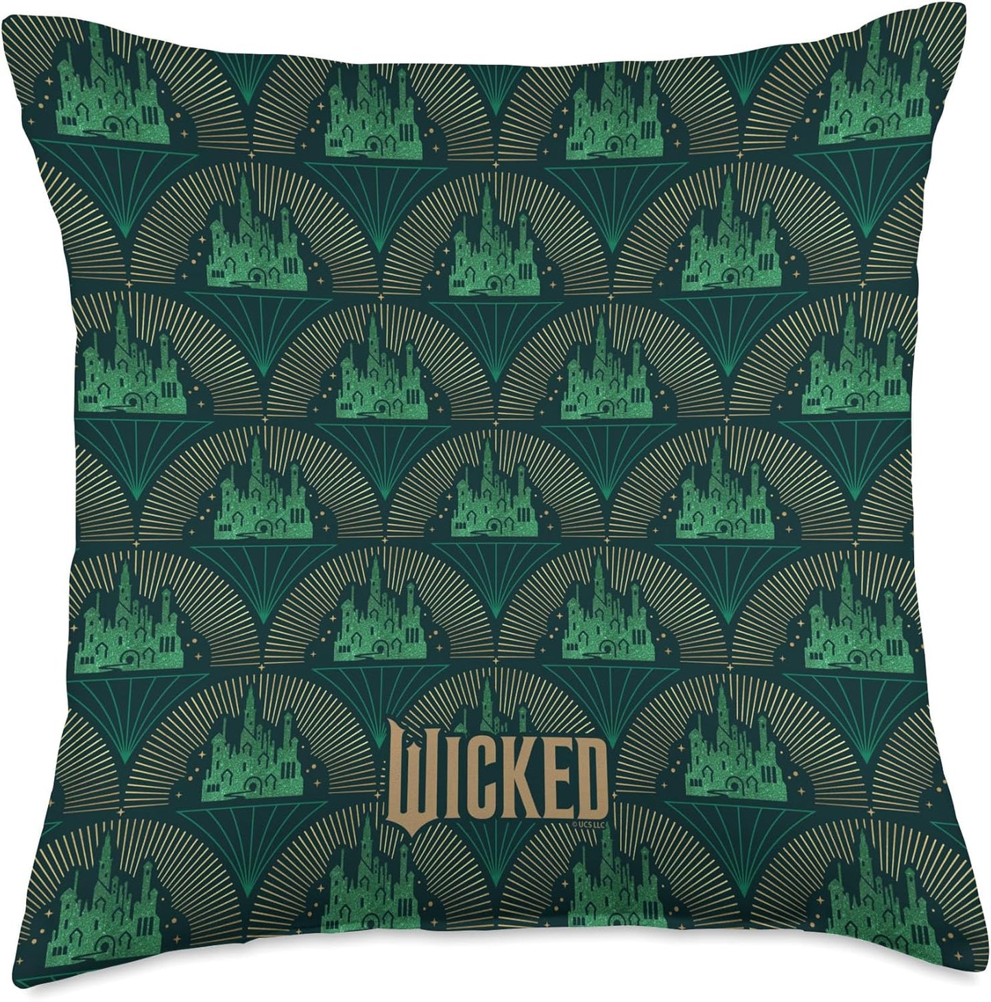 Wicked Emerald City Print Pillow