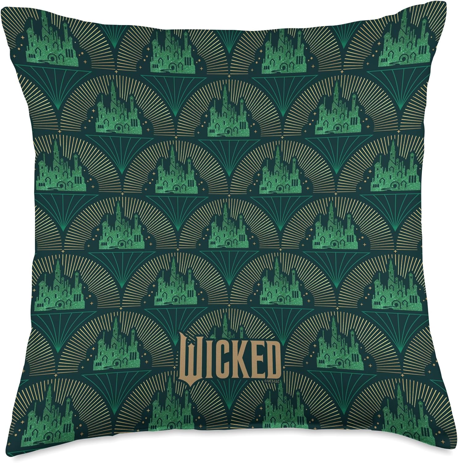 Wicked Emerald City Print Pillow