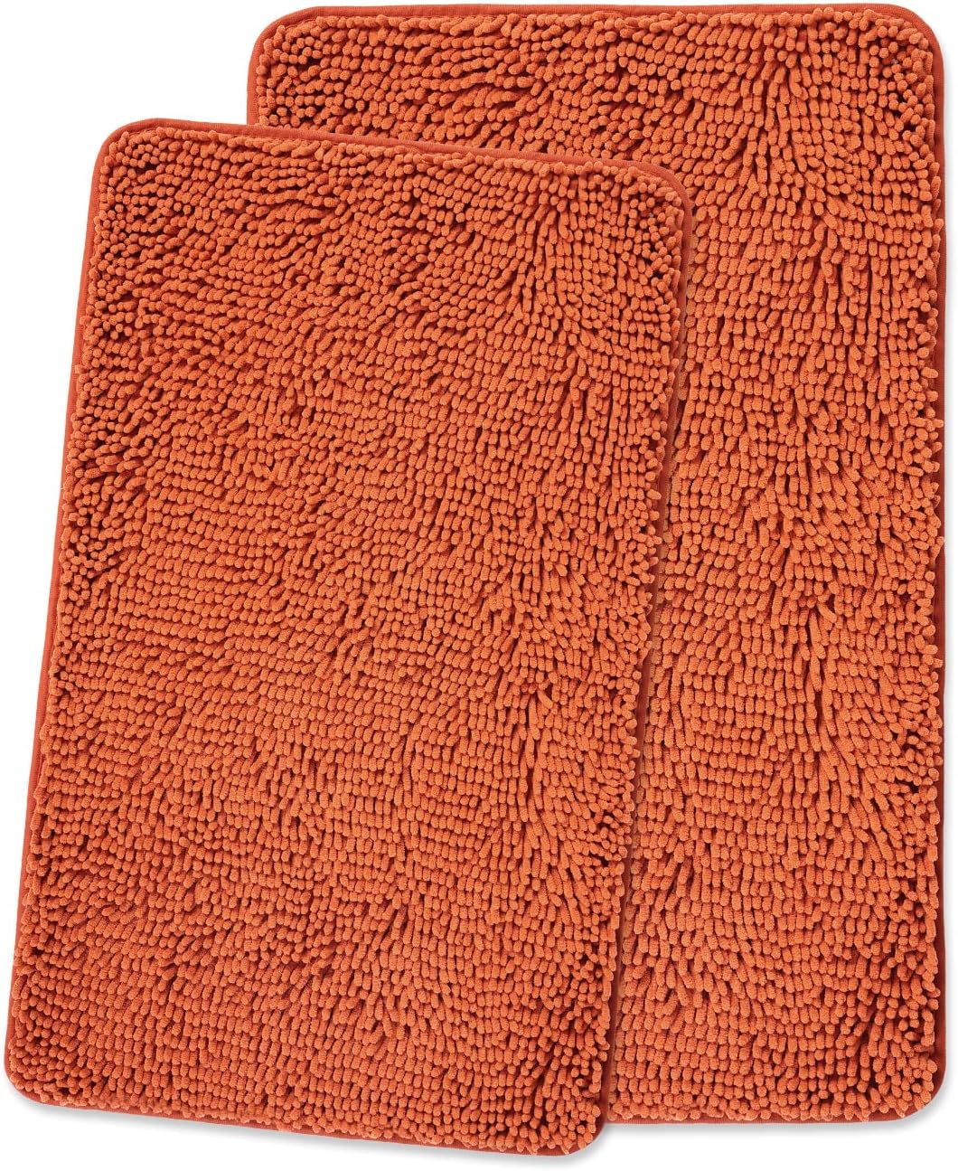 Yeaban Burnt Orange Bathroom Rugs Sets for Comfort and Safety