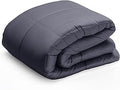 Cotton Weighted Blanket for Adults - Cooling 15 lb Queen Dark Grey
