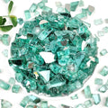 Fire Glass for Propane Fire Pit 1/2 in High Reflective Glass Rocks