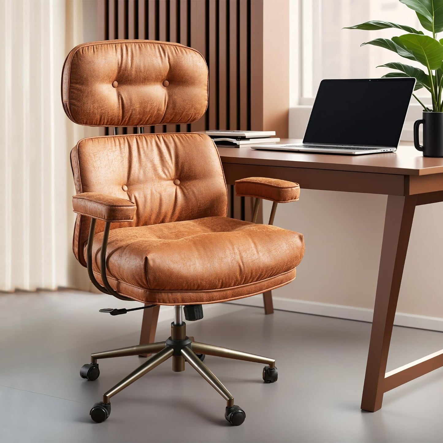 ovios Ergonomic High Back Chair - Comfy Swivel
